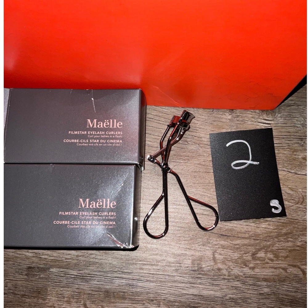 Maëlle Filmstar Eyelash Curler Gunmetal Professional Precision Lash Tool New 2